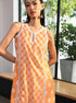 Newry Kurta With Border Dhoti Pant